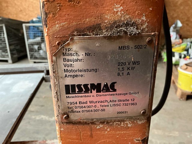 Solbet mbs-502/2 lintzaagmachine - afbeelding 3 van  6
