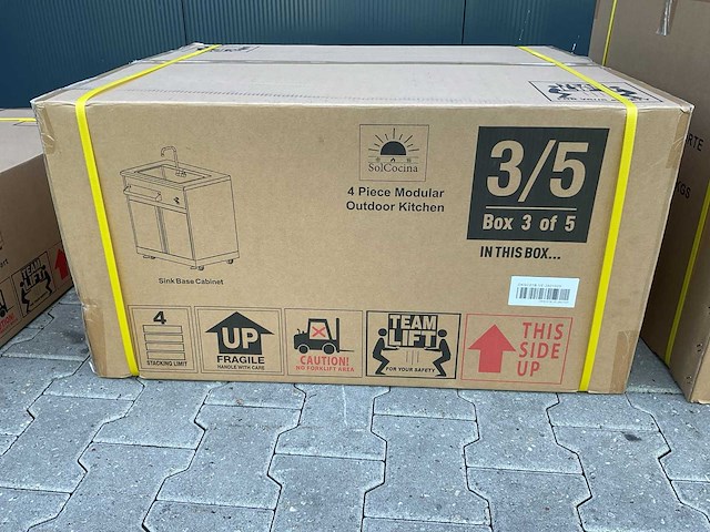 Solcocina 4 piece modular outdoor kitchen bbq / buitenkeuken - afbeelding 24 van  67