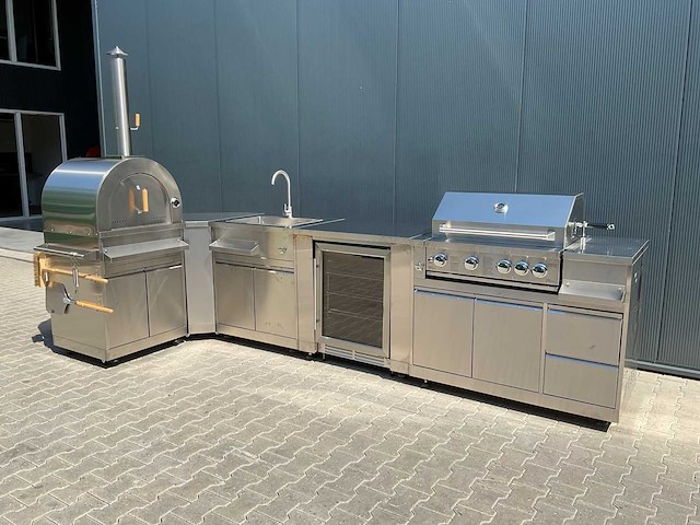 Solcocina pizza-hoek-wasbak-koelkast-grill bbq / buitenkeuken - afbeelding 1 van  57