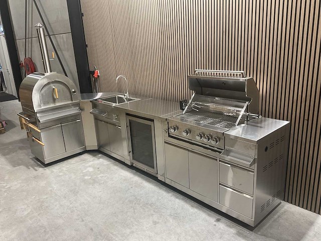 Solcocina pizza-hoek-wasbak-koelkast-grill bbq / buitenkeuken - afbeelding 35 van  57