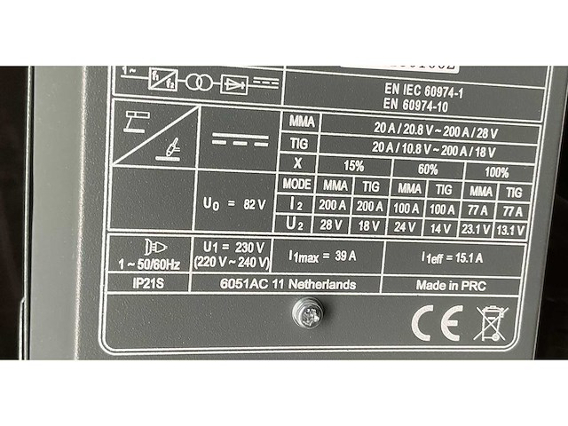 Soldatech el200hg elektrode lasapparaat - afbeelding 6 van  7
