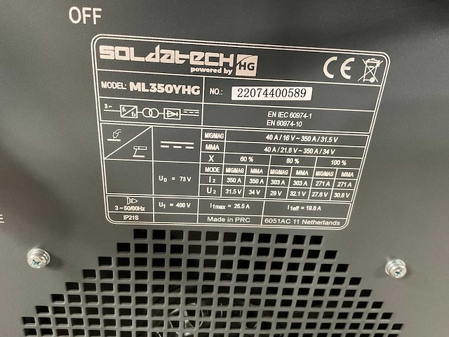 Soldatech ml350yhg mig lasapparaat dubbel - afbeelding 7 van  7