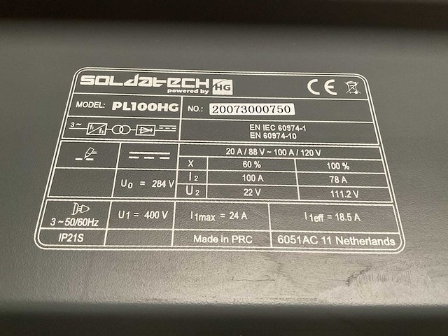 Soldatech pl100hg plasmasnijmachine - afbeelding 1 van  4