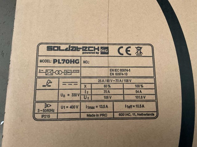 Soldatech pl70hg plasma cutter - afbeelding 5 van  6