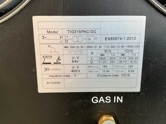 Soldatech tig315pac/dc lasapparaat - afbeelding 2 van  10