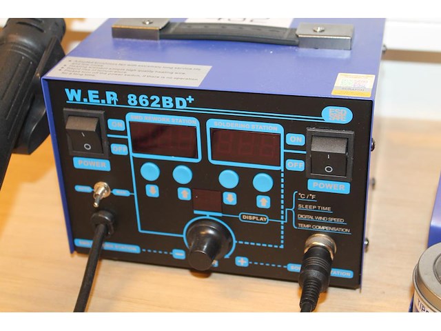 Soldeerapparaat w.e.p. 862bd smd rework station. - afbeelding 2 van  2