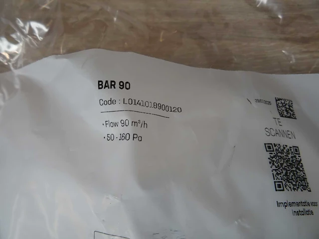 Soler & palau - bar 90 - ventilatierooster (36x) - afbeelding 2 van  3