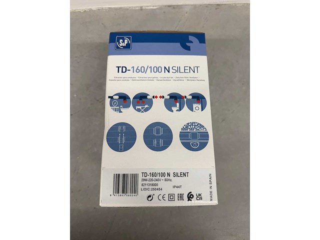 Soler & palau - td-160/100 n silent - buisventilator - afbeelding 2 van  2