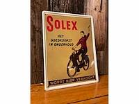 Solex - “het goedkoopst in onderhoud / wordt hier verkocht” | horeca-/reclamebord - afbeelding 2 van  4