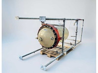 Solid borosilicate solid borosilicate glass reactor vessel