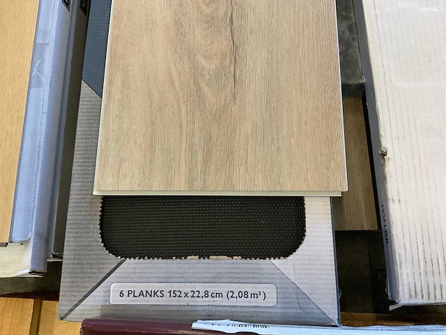 Solid floor sand pvc vloerdelen click ca. 4 m² - afbeelding 2 van  3
