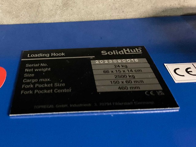 Solid hub heftruck lasthaak - afbeelding 6 van  6