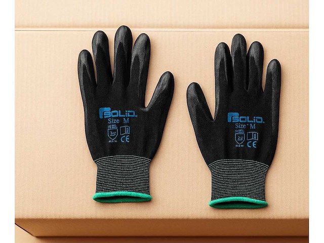 Solid werkhandschoenenen-paar maat m (1512x) - afbeelding 1 van  1