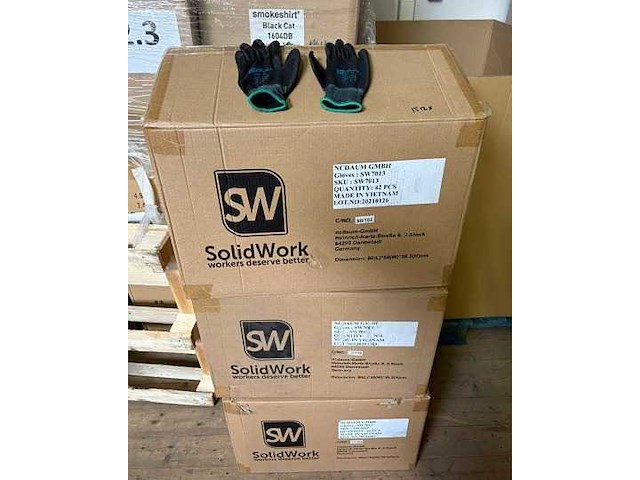 Solid werkhandschoenenen-paar maat s (1512x) - afbeelding 3 van  3