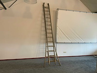 Solide 2x14 2-delige aluminium ladder - afbeelding 1 van  4