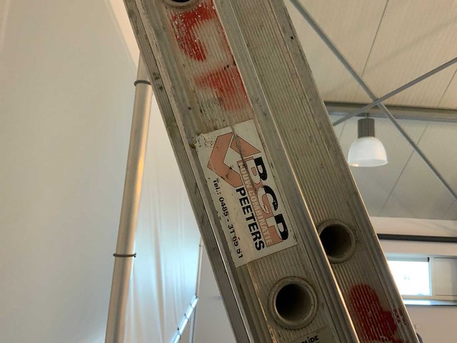 Solide 2x14 2-delige aluminium ladder - afbeelding 4 van  4