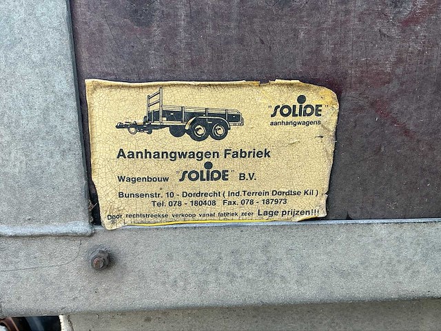 Solide c 2000 mr aanhangwagen wj-92-kd - afbeelding 9 van  26