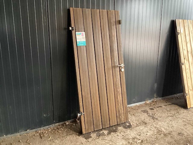 Solide hout tuindeur - afbeelding 2 van  4