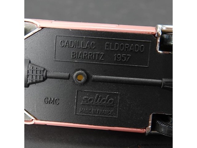 Solido 1957 cadillac biarritz eldorado roze #4500 - afbeelding 7 van  7