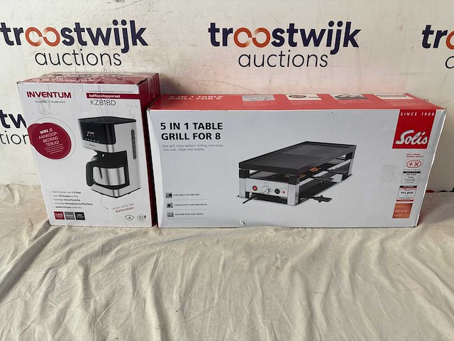 Solis 5 in 1 tafelgrill 791 gourmetstel 8 personen | inventum kz818d - koffiezetapparaat - afbeelding 1 van  4