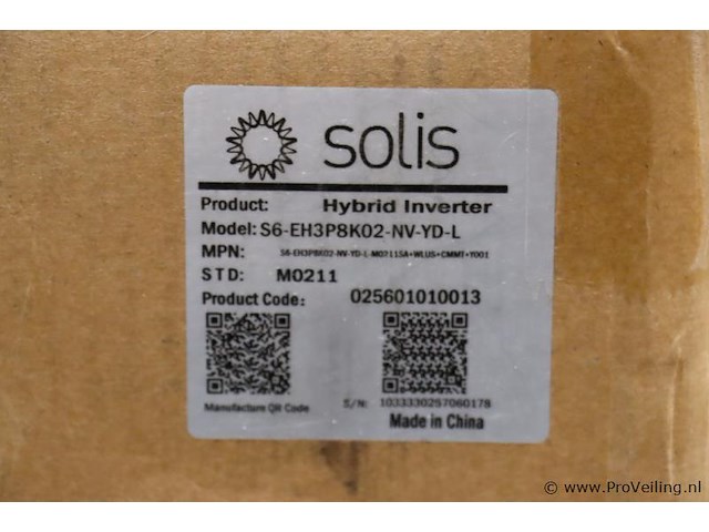 Solis hybride omvormer eh3p8k02-nv-yd-l - afbeelding 3 van  3