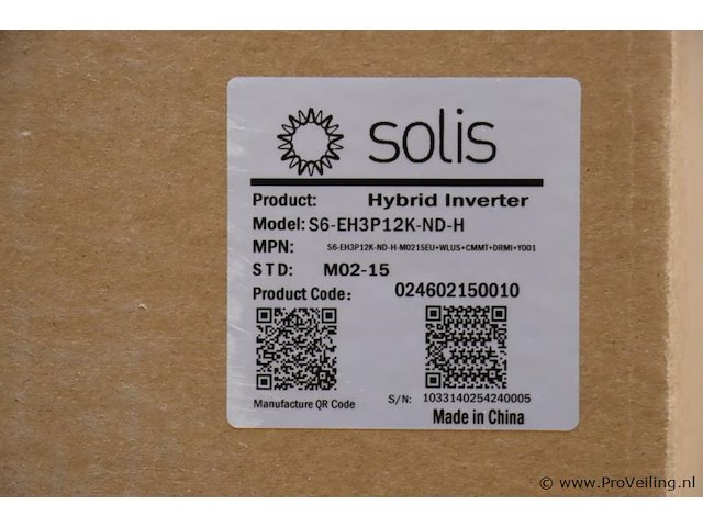 Solis hybride omvormer s6-eh3p12k-nd-h, 3 fase - afbeelding 3 van  4