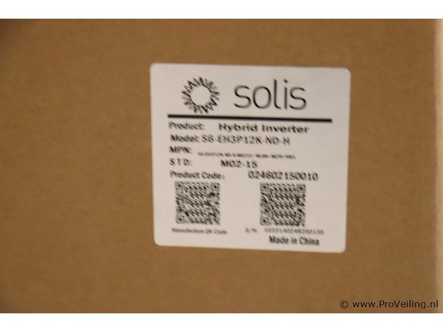 Solis hybride omvormer s6-eh3p12k-nd-h, 3 fase - afbeelding 3 van  3