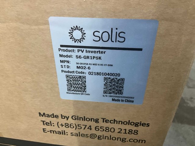 Solis omvormer 1p5k-s6, 1-fase 25a 2 - afbeelding 5 van  5