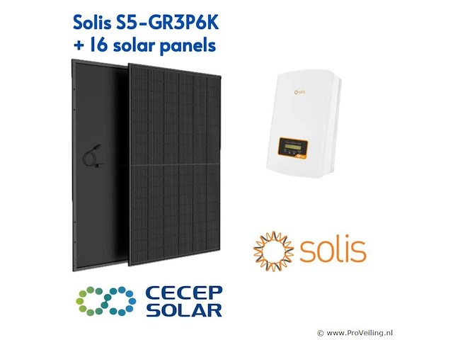 Solis s5-gr3p6k met 16 zonnepanelen - afbeelding 1 van  11