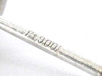 Solitair diamanten oorbellen met goud en platina - afbeelding 4 van  7