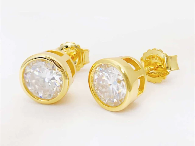 Solitair oorbellen briljant 2.00 ct - afbeelding 3 van  9