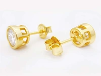 Solitair oorbellen briljant 2.00 ct - afbeelding 6 van  9
