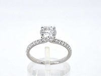 Solitair ring met een briljant geslepen diamant van 1.00 carat - afbeelding 1 van  9