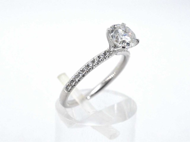 Solitair ring met een briljant geslepen diamant van 1.00 carat - afbeelding 5 van  9