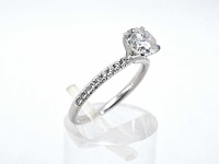 Solitair ring met een briljant geslepen diamant van 1.00 carat - afbeelding 5 van  9