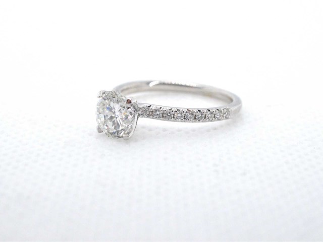 Solitair ring met een briljant geslepen diamant van 1.00 carat - afbeelding 7 van  9