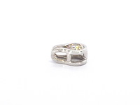 Solitaire hanger met een natuurlijke briljant geslepen diamant, excl. ketting - afbeelding 5 van  9