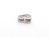 Solitaire hanger met een natuurlijke briljant geslepen diamant, excl. ketting - afbeelding 6 van  9