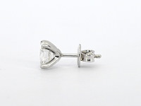 Solitaire oorbellen met natuurlijke diamanten 2.33 carat - afbeelding 8 van  11