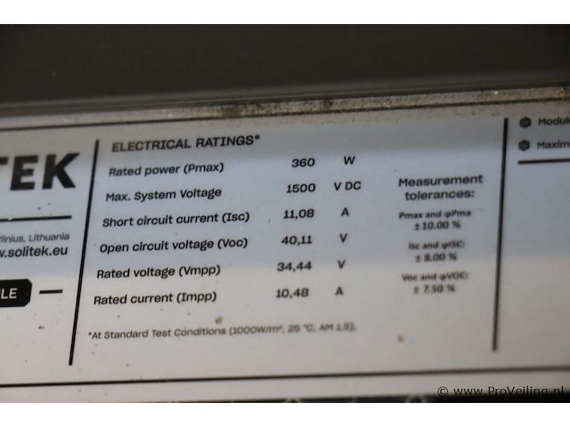Solitek solid zonnepaneel b.60 - 11 stuks - afbeelding 2 van  3