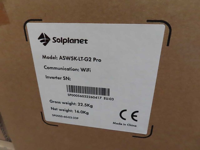 Solplanet - asw5k-lt-g2 pro - omvormer - afbeelding 2 van  2