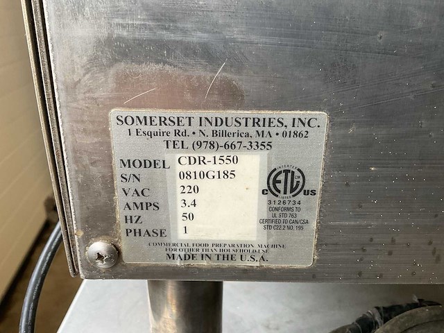 Somerset cdr-1550 deeg uitrolmachine - afbeelding 5 van  6