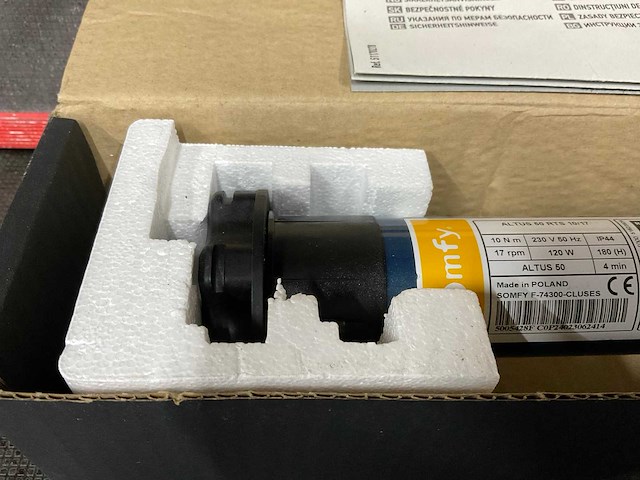 Somfy altus 50 rts 10/17 buismotor - afbeelding 3 van  5