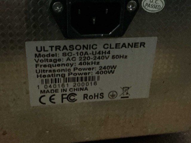 Soniclean sc10a ultrasoon reiniger - afbeelding 7 van  7