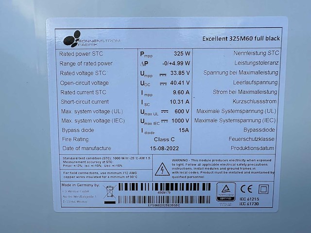 Sonnenstromfabrik - set van 14 zonnepanelen (325 wp) - solax 4.2k omvormer - afbeelding 6 van  10