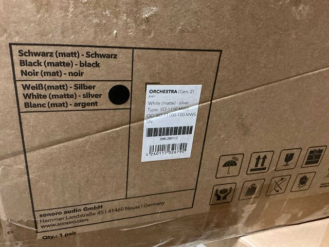 Sonora orchestra gen 2 white 2-delige speakerset - afbeelding 1 van  1