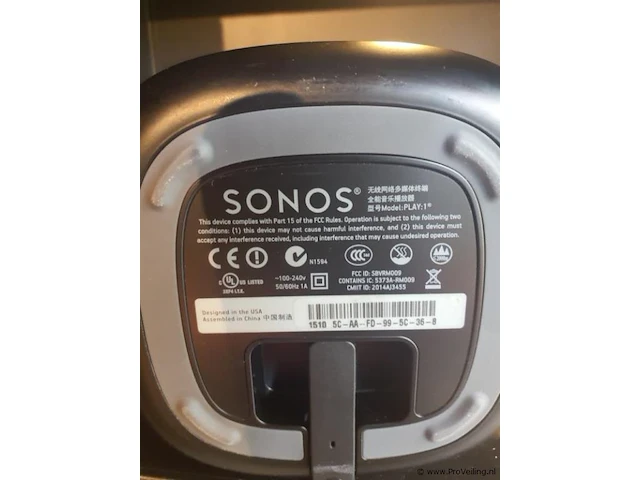 Sonos multiroom luidspreker play:1 - afbeelding 3 van  3