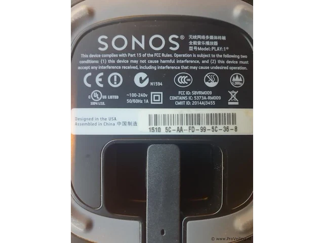 Sonos netwerk luidspreker play:1 - afbeelding 3 van  3