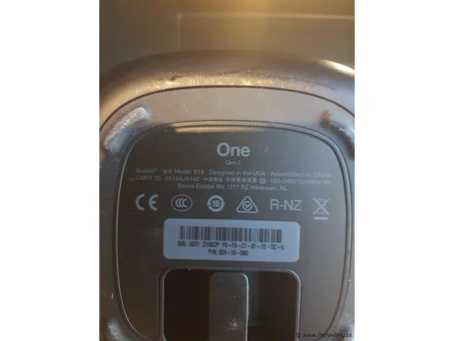 Sonos one gen 2 slimme speaker s18 - afbeelding 3 van  3