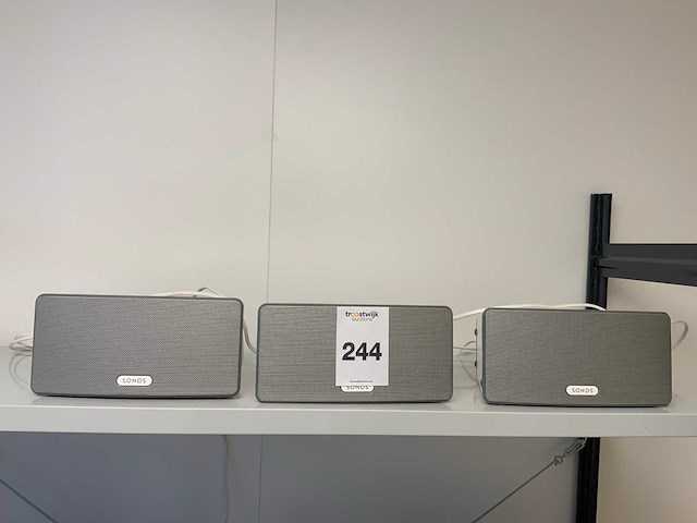 Sonos play 3 smartspeaker (3x) - afbeelding 1 van  5
